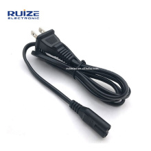 Ac Figure 8 Cable US Flat Plug Connector Extension 2 Pin C7 Computer Power Cord